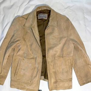 Tan Suede Leather Jacket
